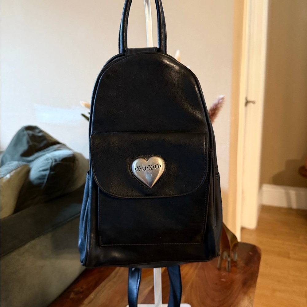 XOXO Black FAUX Leather Sling Bag